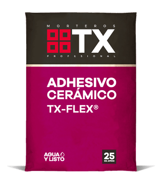 Adhesivo Cerámico TX-FLEX saco 25Kg