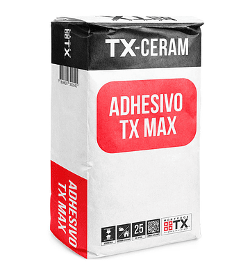 Adhesivo Porcelanato TX-MAX 25Kg
