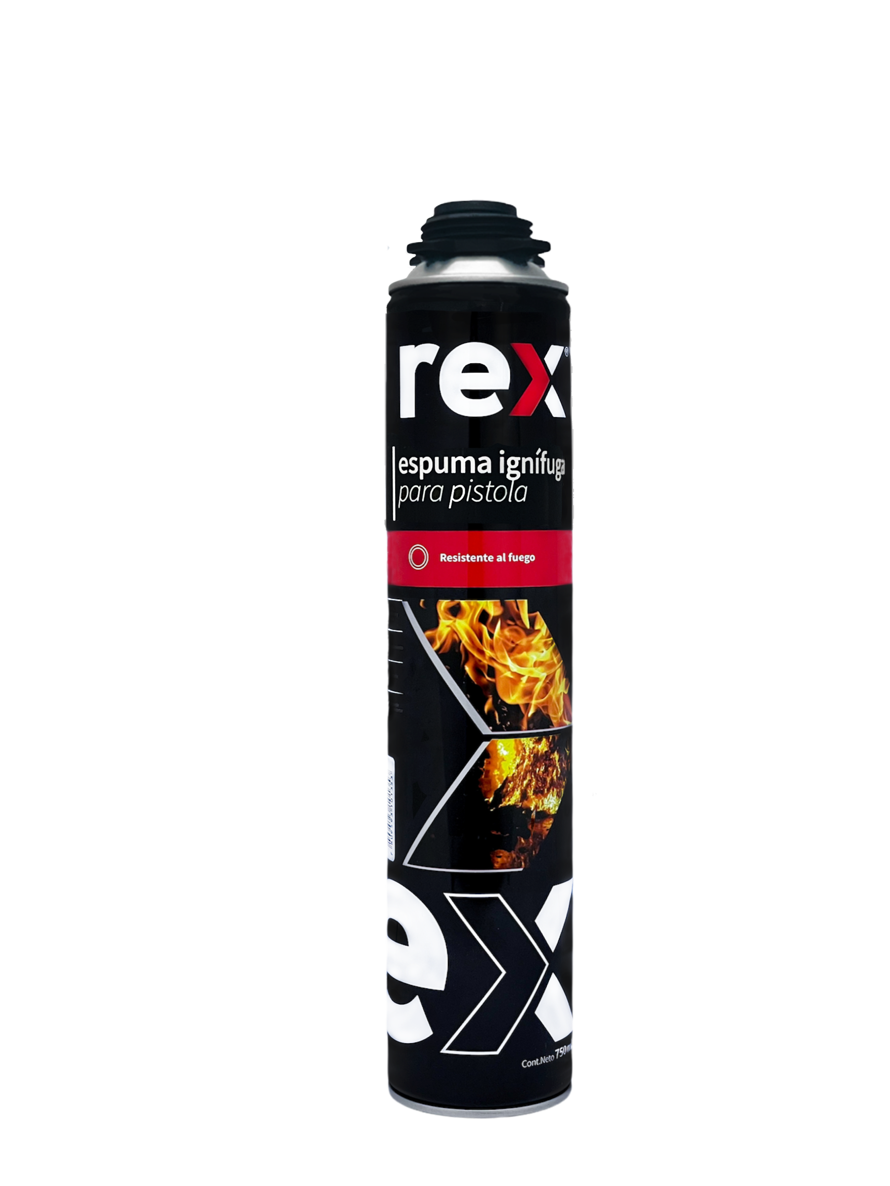 12x Rex Espuma PU Expansiva Ignífuga para Pistola 750ml