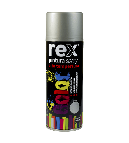 Lata Pintura Spray Rex Alta Temperatura