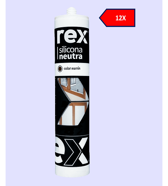 12x Rex Silicona Neutra Colores 300ml