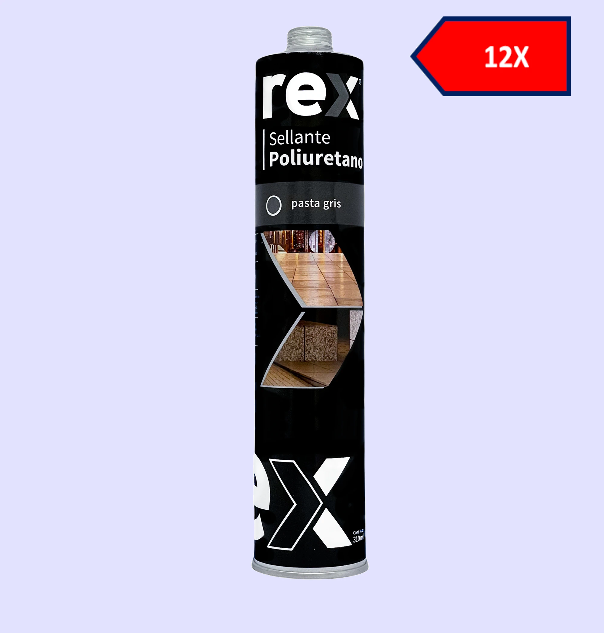 12x Rex Sellante PU Cartucho 310ml