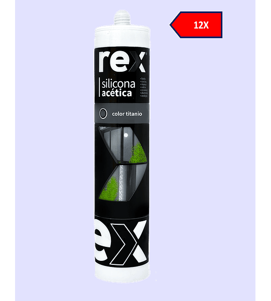 12x Rex Silicona Acética Colores