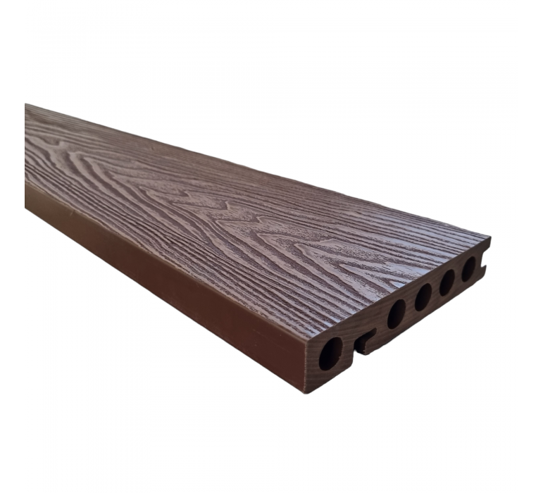Deck Tabla Naríz WPC Chocolate 2.2mtsx15cm e=2.4cm