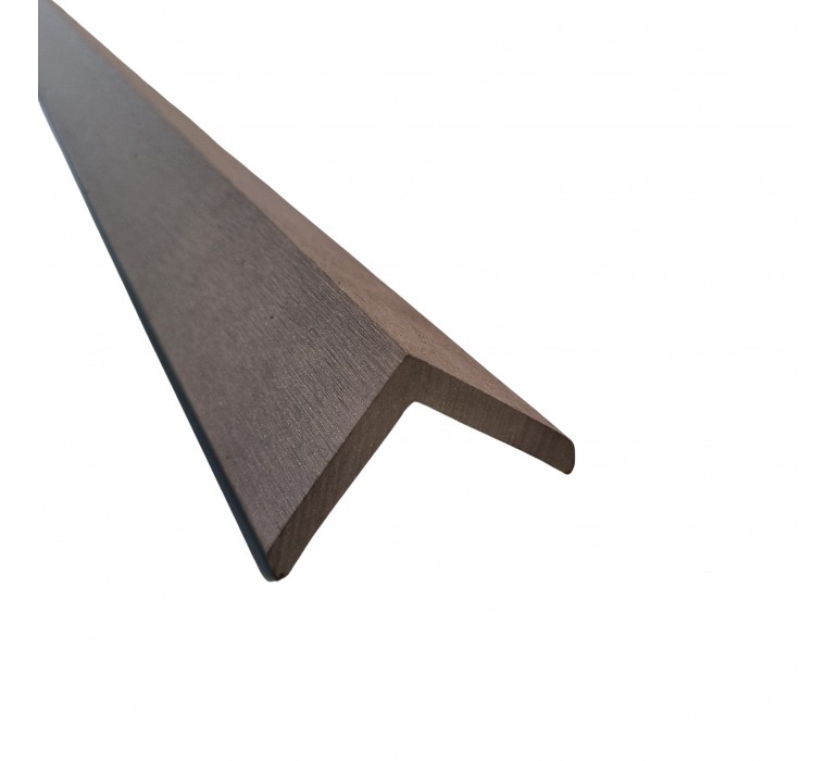 Esquinero Chocolate para Deck WPC