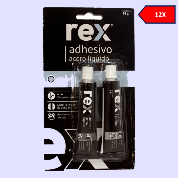 12x Rex Acero Líquido