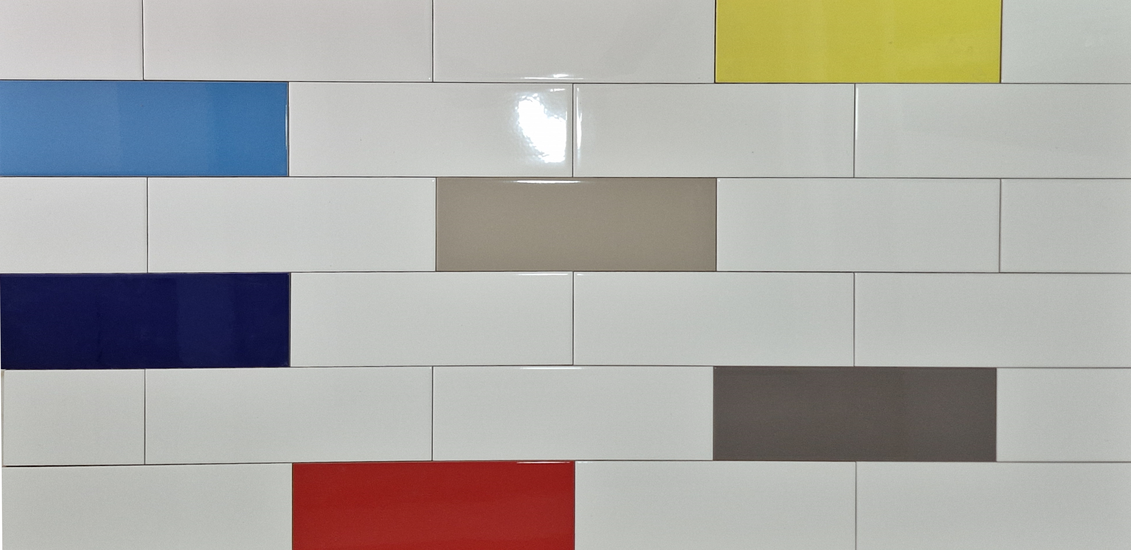Cerámica Blocks Brillante 10x30 cm
