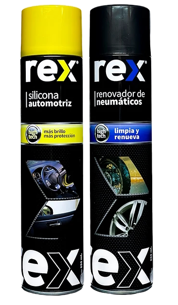 6x KIT Silicona Automotriz + Renovador de Neumáticos, Tarro 400 ml