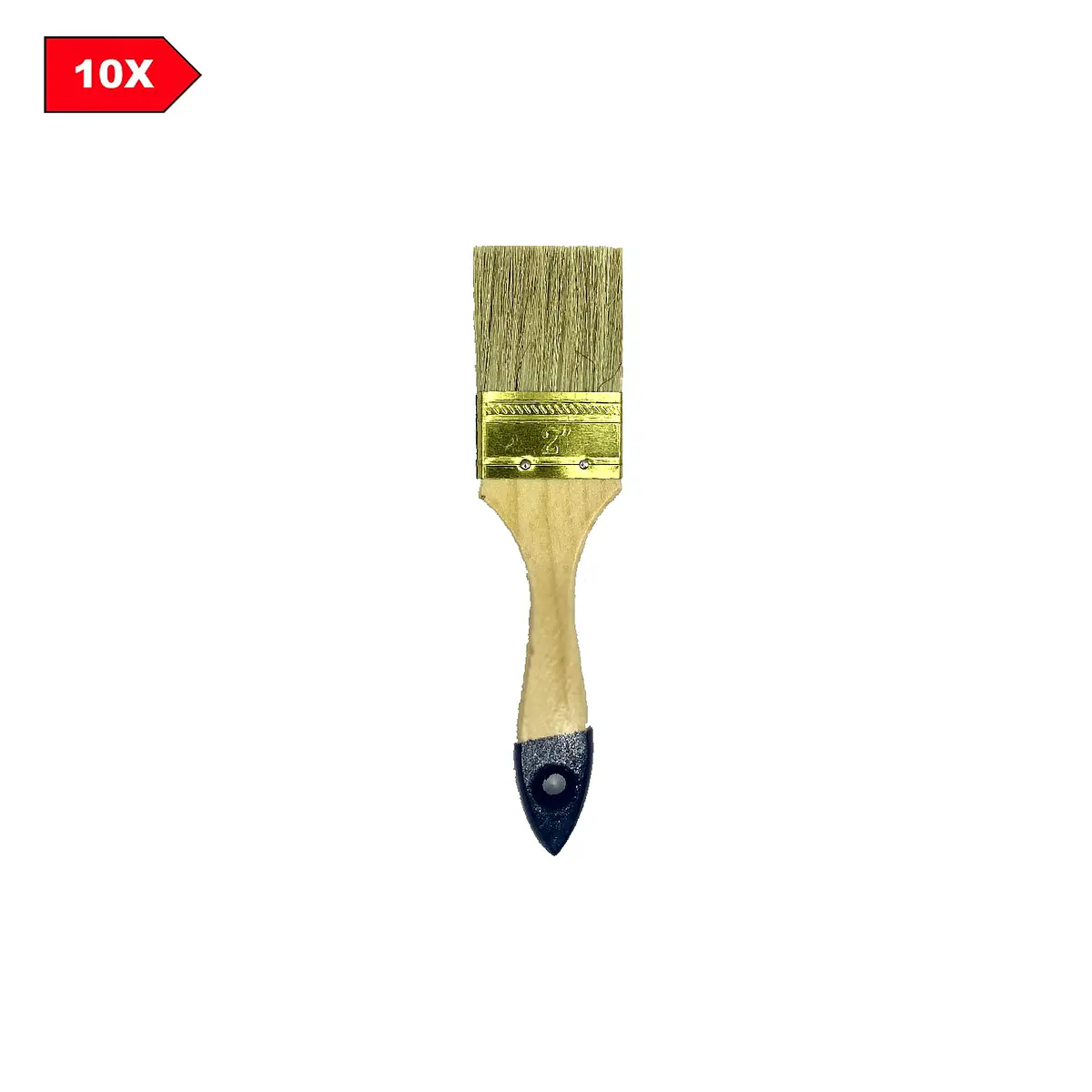 Brocha 2" x 10 Mango Madera