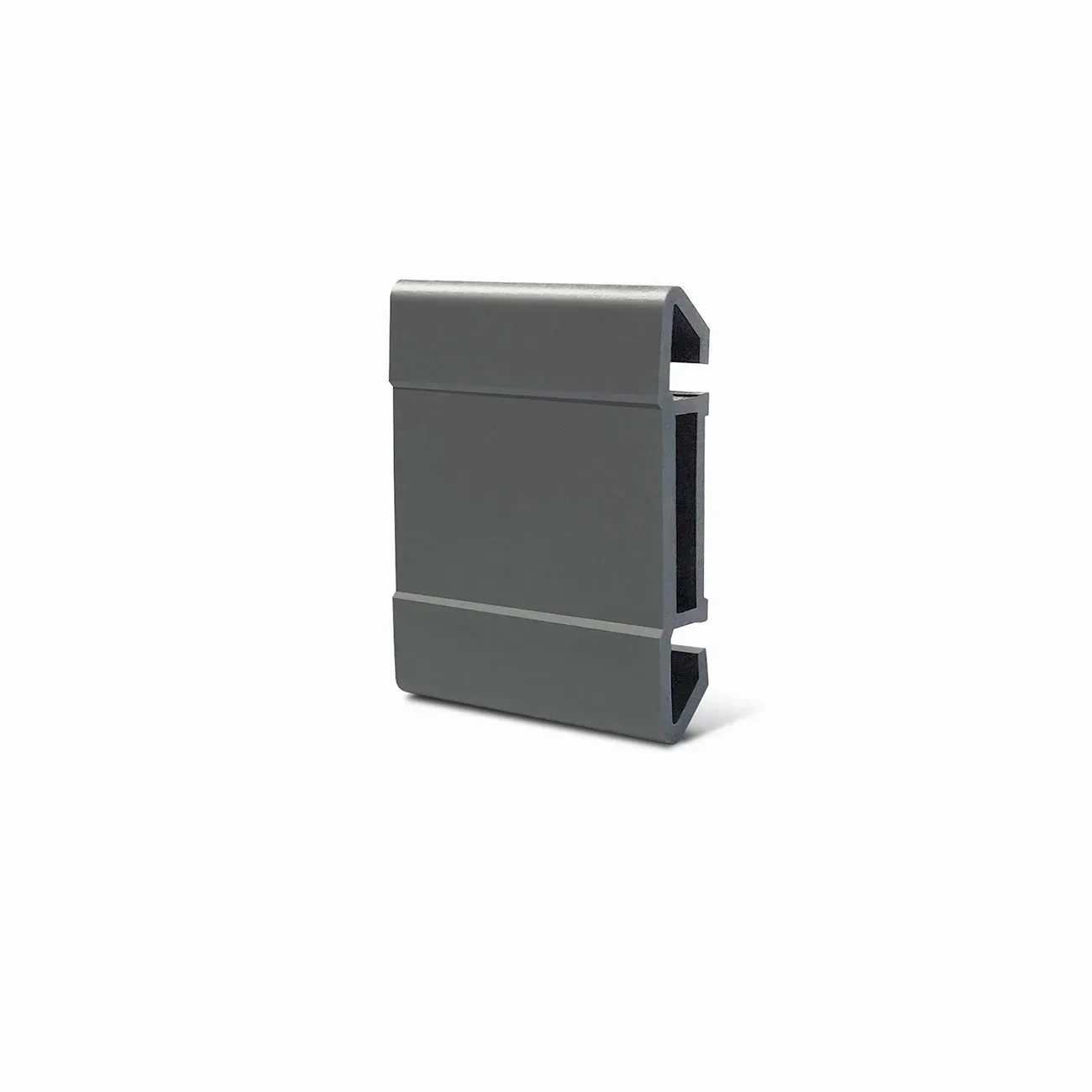 Clip de Fijación Cuadrado Gris Oscuro 37,8 mm x 7,5 mm x 30 mm