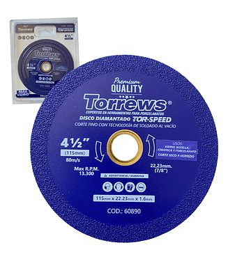 Disco de Corte para Vidrio 4 1/2 TORREWS