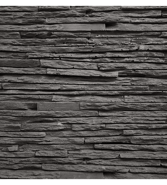 Piedra Reconstituida Cascada Negro 0,3 m2