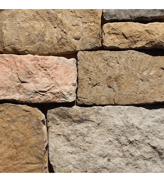 Piedra Reconstituida Cascada Toledo Multicolor 0,4 m2