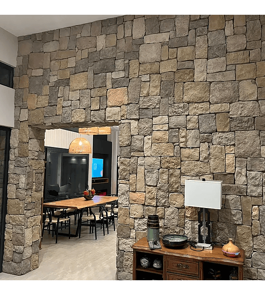 Piedra Reconstituida Cascada Toledo Multicolor 0,4 m2