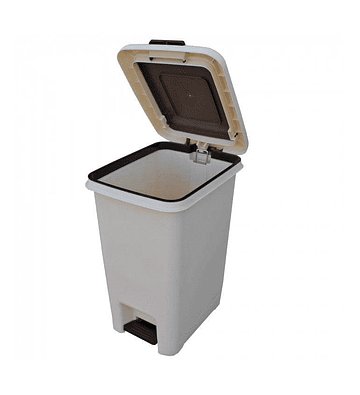 Contenedor Basura Beige 30 Litros
