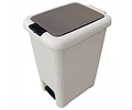 Contenedor Basura Beige 30 Litros