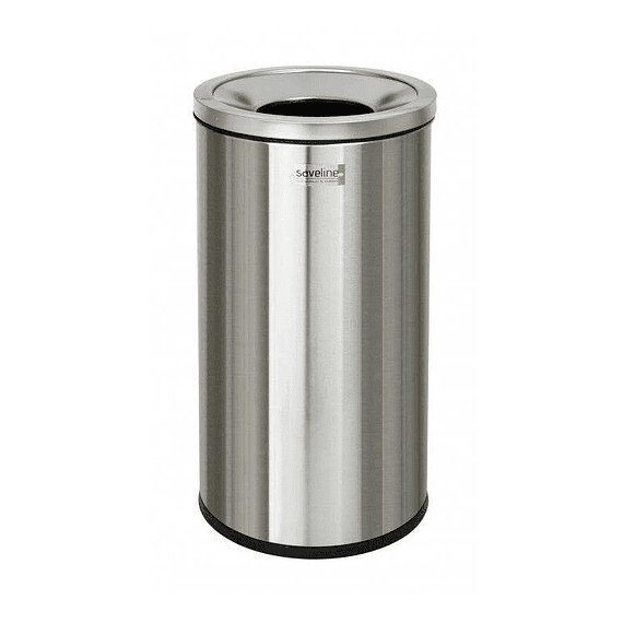 Papelero Inox Tapa Embudo 2