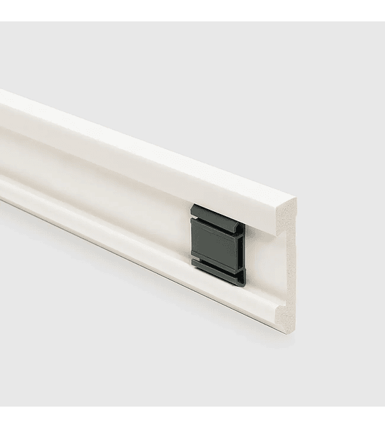 100x Clip de Fijación Cuadrado Gris Oscuro Guardapolvos Atrim