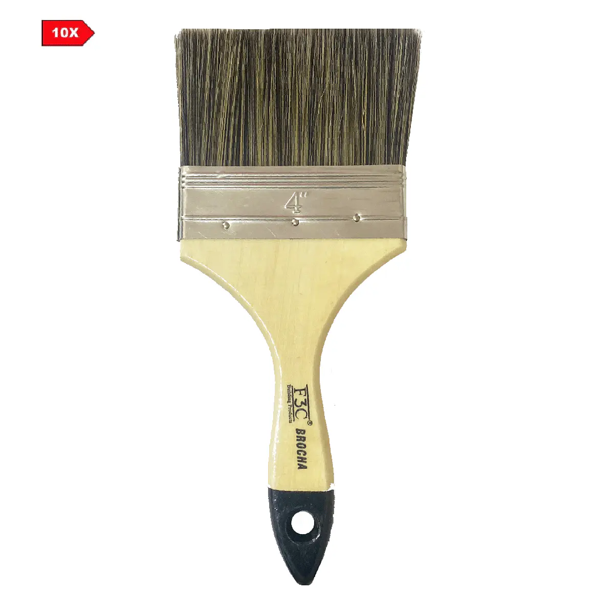 Brocha 4" x 10 Mango Madera