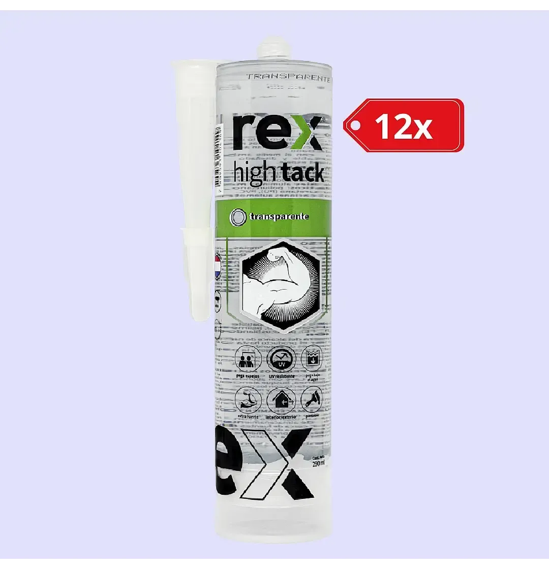 12x Rex High Tack Transparente