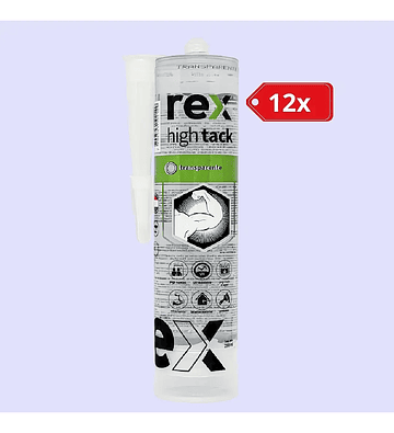 12x Rex High Tack Transparente