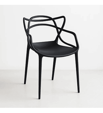 Silla de Terraza Exterior o comedor Master - Negra