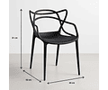 Silla de Terraza Exterior o comedor Master - Negra