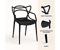 Silla de Terraza Exterior o comedor Master - Negra