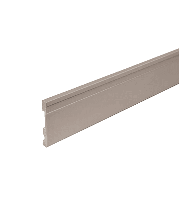 Guardapolvo Extra Line Visón Mate 100 mm x 15 mm x 2,5 m