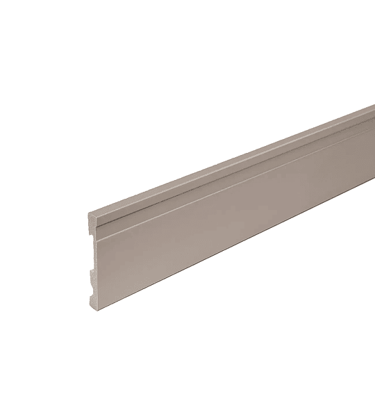 Guardapolvo Extra Line Visón Mate 100 mm x 15 mm x 2,5 m