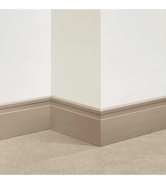 Guardapolvo Extra Line Visón Mate 100 mm x 15 mm x 2,5 m