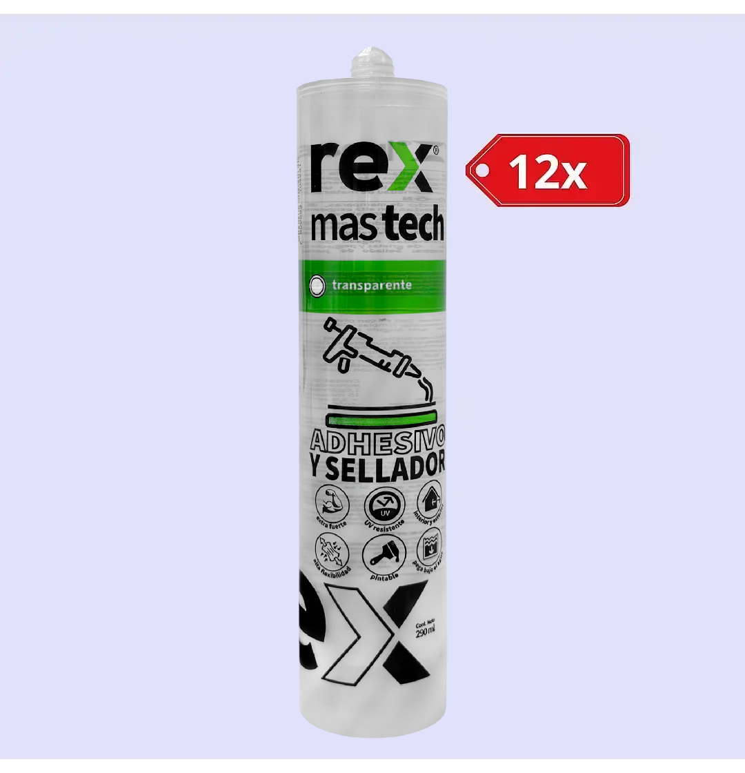 12x Rex Mas Tech Transparente