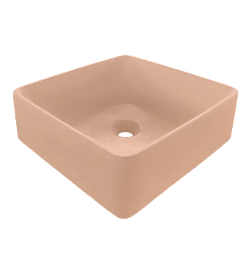 Lavamanos Cuadrado de Hormigón Sobre Cubierta - ABETO