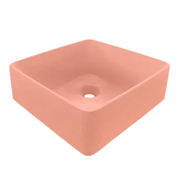 Lavamanos Cuadrado de Hormigón Sobre Cubierta - COLONIAL