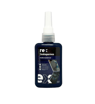 Rex Traba Pernos Media Azul x 12