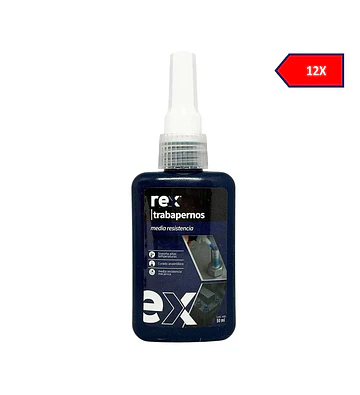 Rex Traba Pernos Media Azul x 12