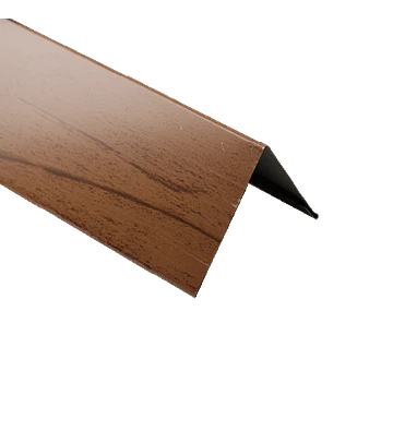 Perfil Esquina Exterior Madera Ámbar Metal Siding