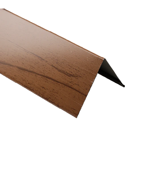 Perfil Esquina Exterior Madera Ámbar Metal Siding