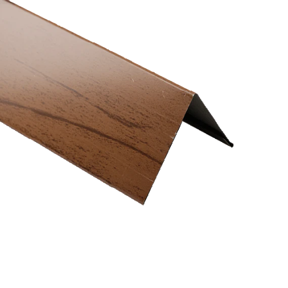 Perfil Esquina Exterior Madera Ámbar Metal Siding