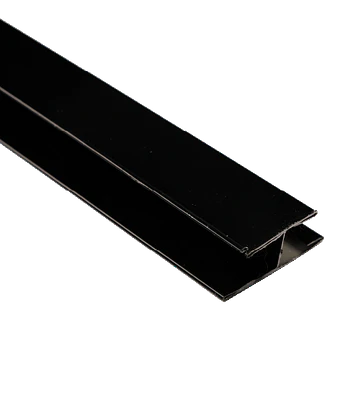 Perfil H Negro Metal Siding