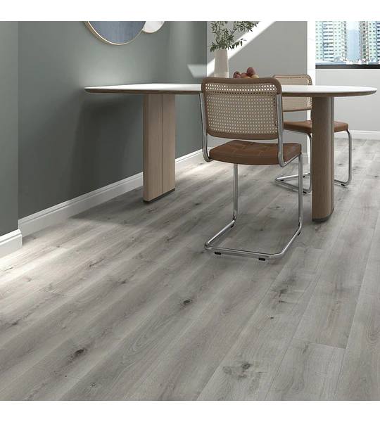 Piso Vinílico SPC Gris