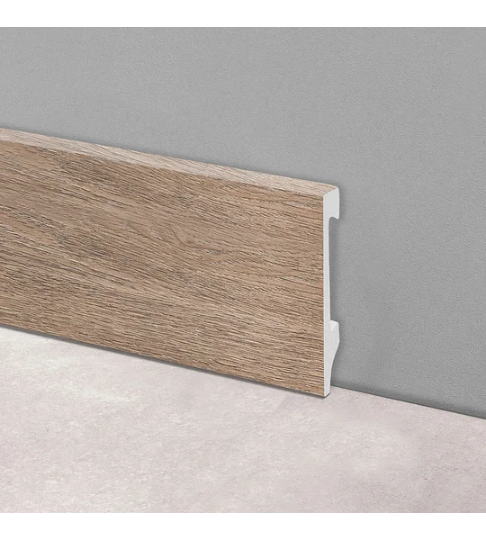 Epsilon Guardapolvo Plain 100mm x 10mm x 2,44m Nogal