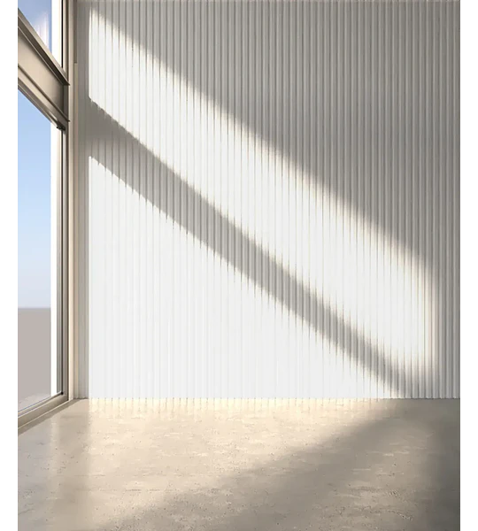 Wall Panel Epsilon Revestimiento para Muros Slim 122 X 12mm X 2,75m Blanco Mate