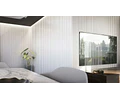 Wall Panel Epsilon Revestimiento para Muros Slim 122 X 12mm X 2,75m Blanco Mate