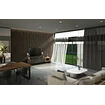 Wall Panel Epsilon Revestimiento de pared Slim 122 X 12mm X 2,75m Nogal