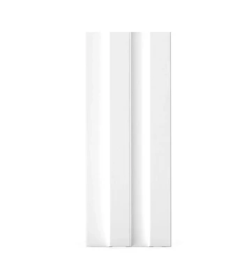 Wall Panel Epsilon Revestimiento de pared Wide 120 X 21mm X 2,75m Blanco Mate