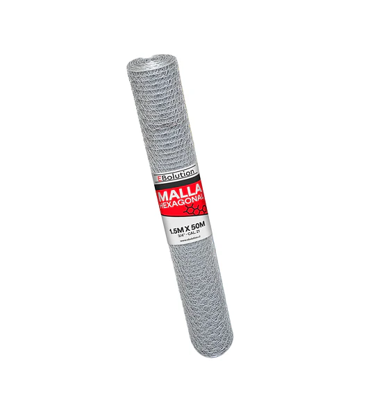 Malla Hexagonal 1,5m x 50m (3/4" - Cal, 21)