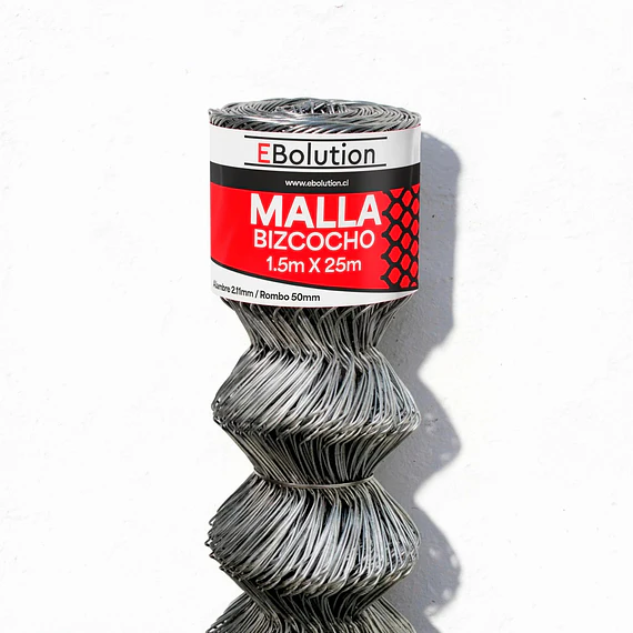 Malla Bizcocho1,5mx25m (A2,11mm/R50mm)