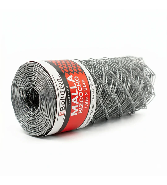 Malla Bizcocho1,8mx25m (A2,11mm/R50mm)
