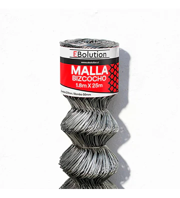 Malla Bizcocho1,8mx25m (A2,11mm/R50mm)
